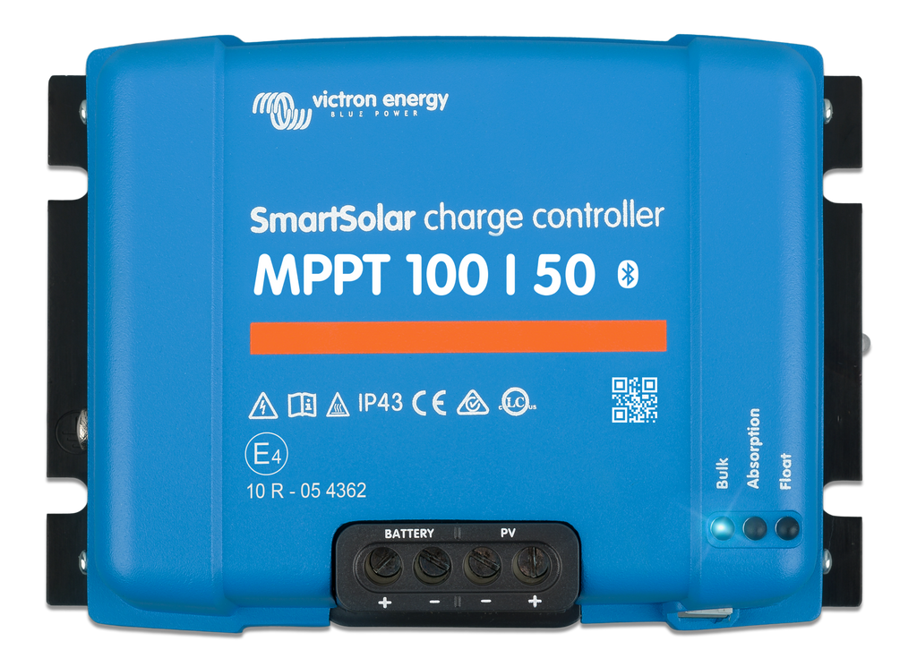 Regolatore MPPT • Bluetooth • 100 V / 50 A — vista superiore