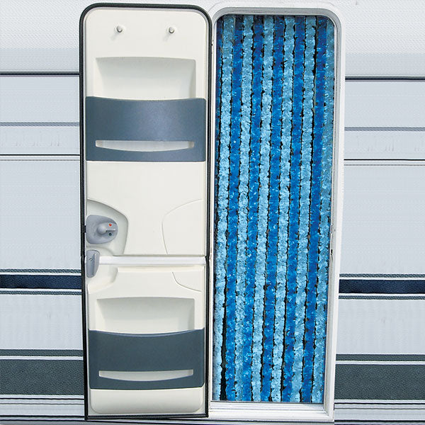 Tenda ciniglia azzurro / blu • 56 x 200 cm