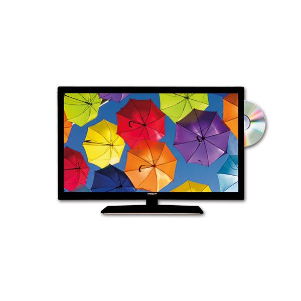 TV LED 18,5" • DVB-S2/DVB-T2 HEVC e DVD